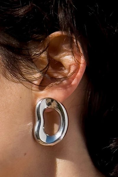 Charlotte Chesnais Shima Earrings in Silver | WE ARE ICONIC