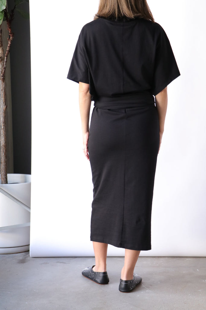 Closed Jersey Wrap Dress in Black Dresses Closed 