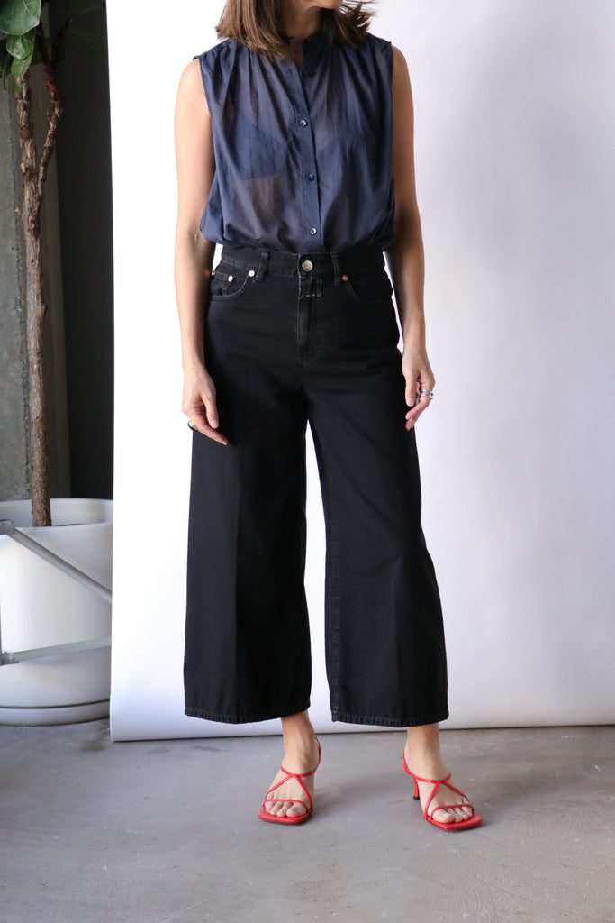 Closed Lyna Wide Jeans in Black Bottoms Closed 