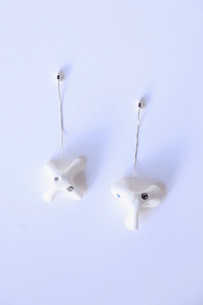 Hannayoo Works Mini Marshmallow Ear Threads- Set Jewelry Hannayoo Works 