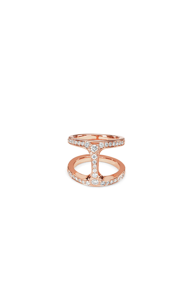 Hoorsenbuhs Dame Phantom Rose Gold w/ Diamonds Ring Jewelry Hoorsenbuhs 