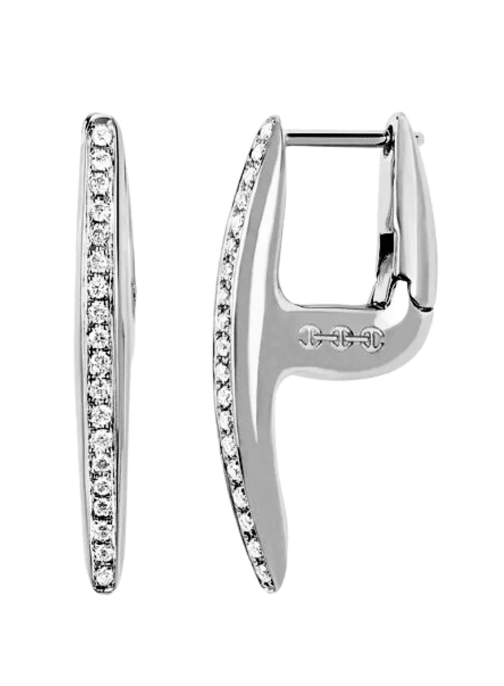 Hoorsenbuhs Mini Axe Earrings w/ White Diamonds Jewelry Hoorsenbuhs 