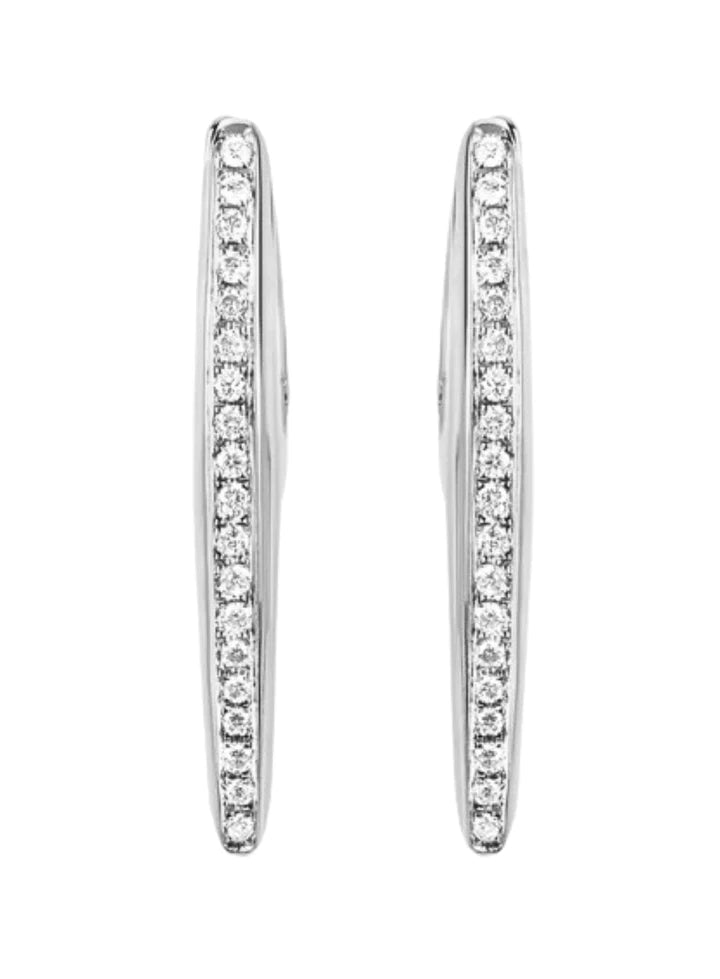 Hoorsenbuhs Mini Axe Earrings w/ White Diamonds Jewelry Hoorsenbuhs 