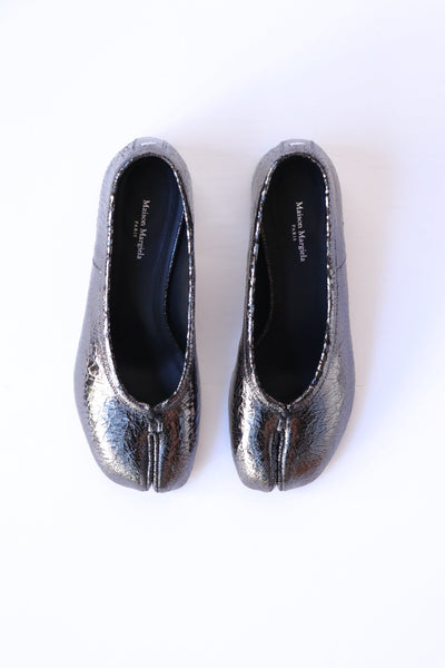 フラットシューズ Maison Margiela Silver mirror Tabi ballerina Maison Margiela Tabi New Ballerina Flats - Broken Mirror