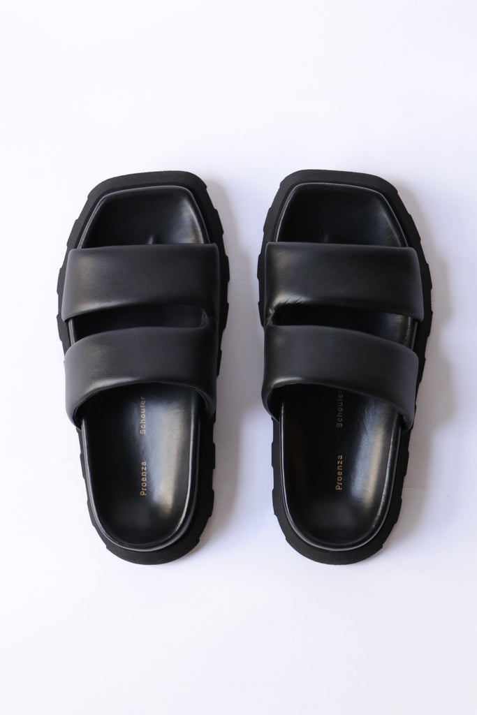 Proenza Schouler Forma Slide Sandals in Black Shoes Proenza Schouler 