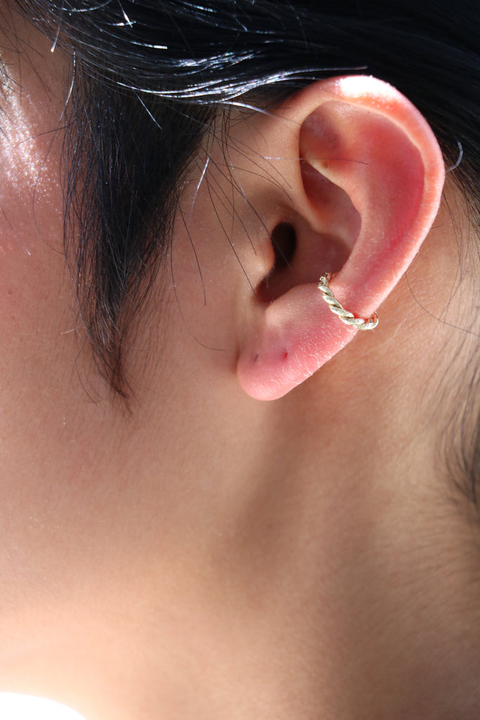 Jacquie Aiche Twisted Textured Ear Cuff Jewelry Jacquie Aiche 