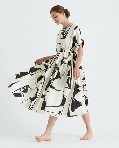 BLACK CRANE アメリカ製 コットンワンピース S black-crane-ss17-