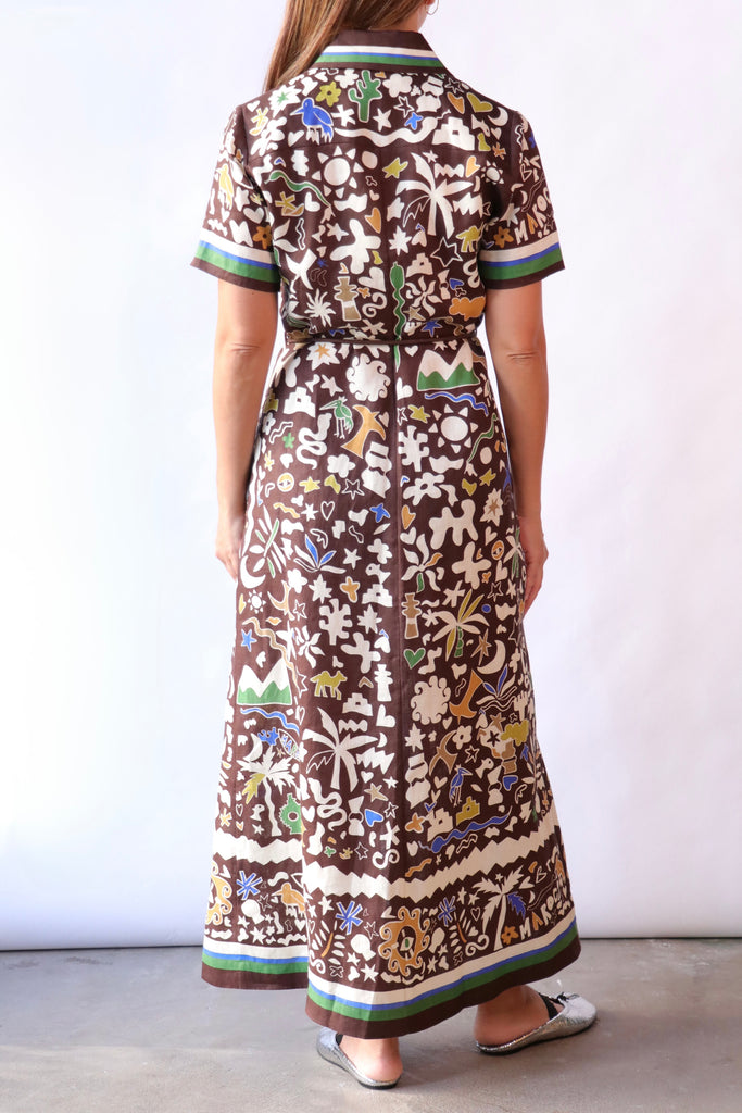 Alémais Maroc Shirtdress in Multi