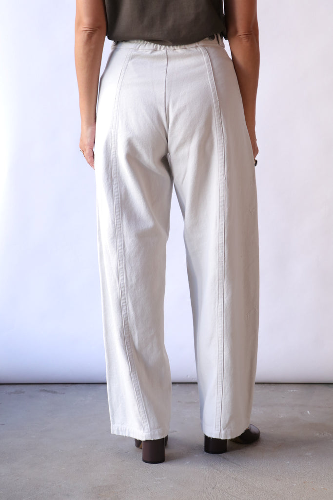 Lauren Manoogian Worn Gallery Pants in Worn Chalk