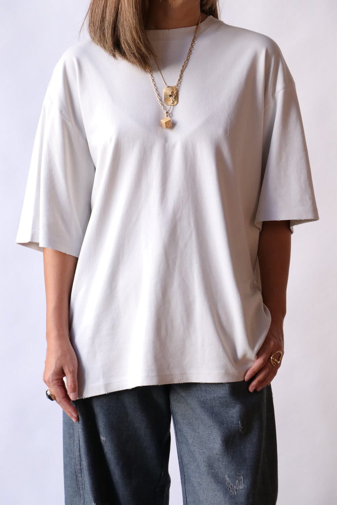 Lauren Manoogian Worn Tee in Worn Chalk