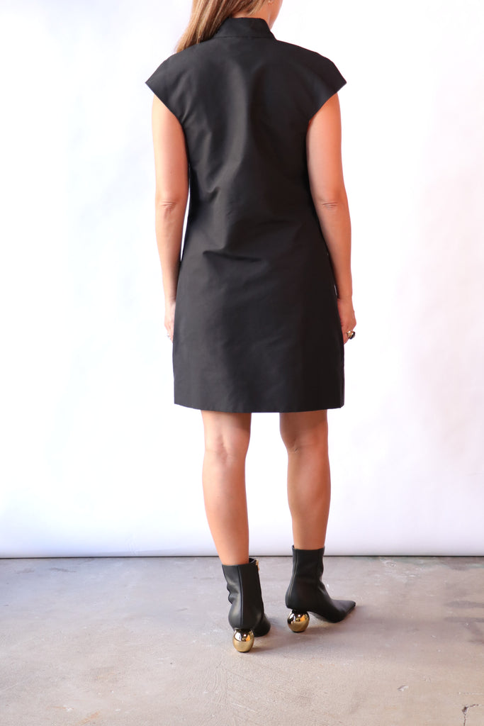 Lee Mathews Alberta Mini Dress in Black