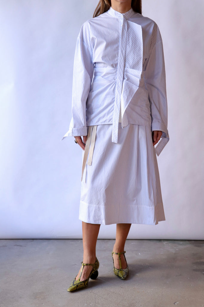 Lee Mathews Peggy Skirt in Sky