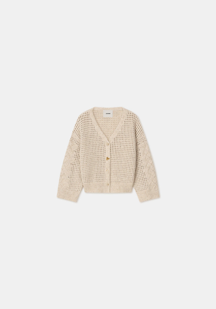 Aeron Augustine Cardigan in Ivory Knitwear Aeron 