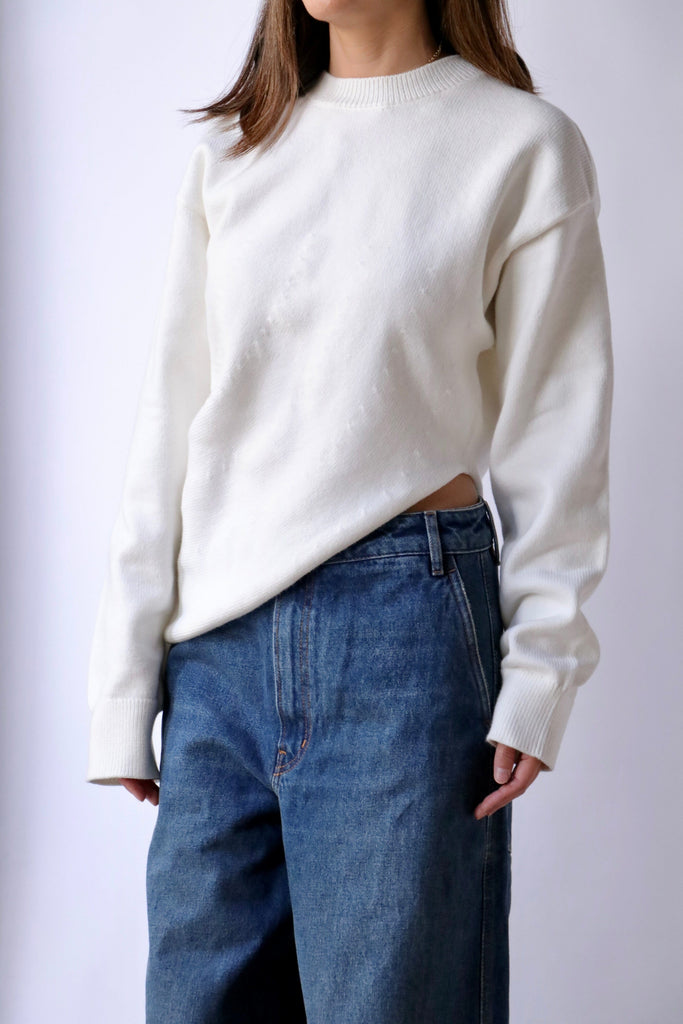 Aeron Billard Sweater in Creme Knitwear Aeron 