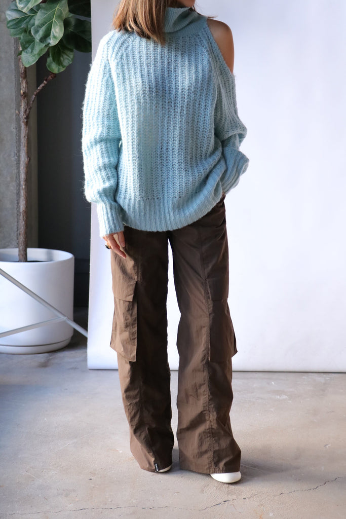 Aeron Rialto High-neck Sweater in Crystal Blue Knitwear Aeron 
