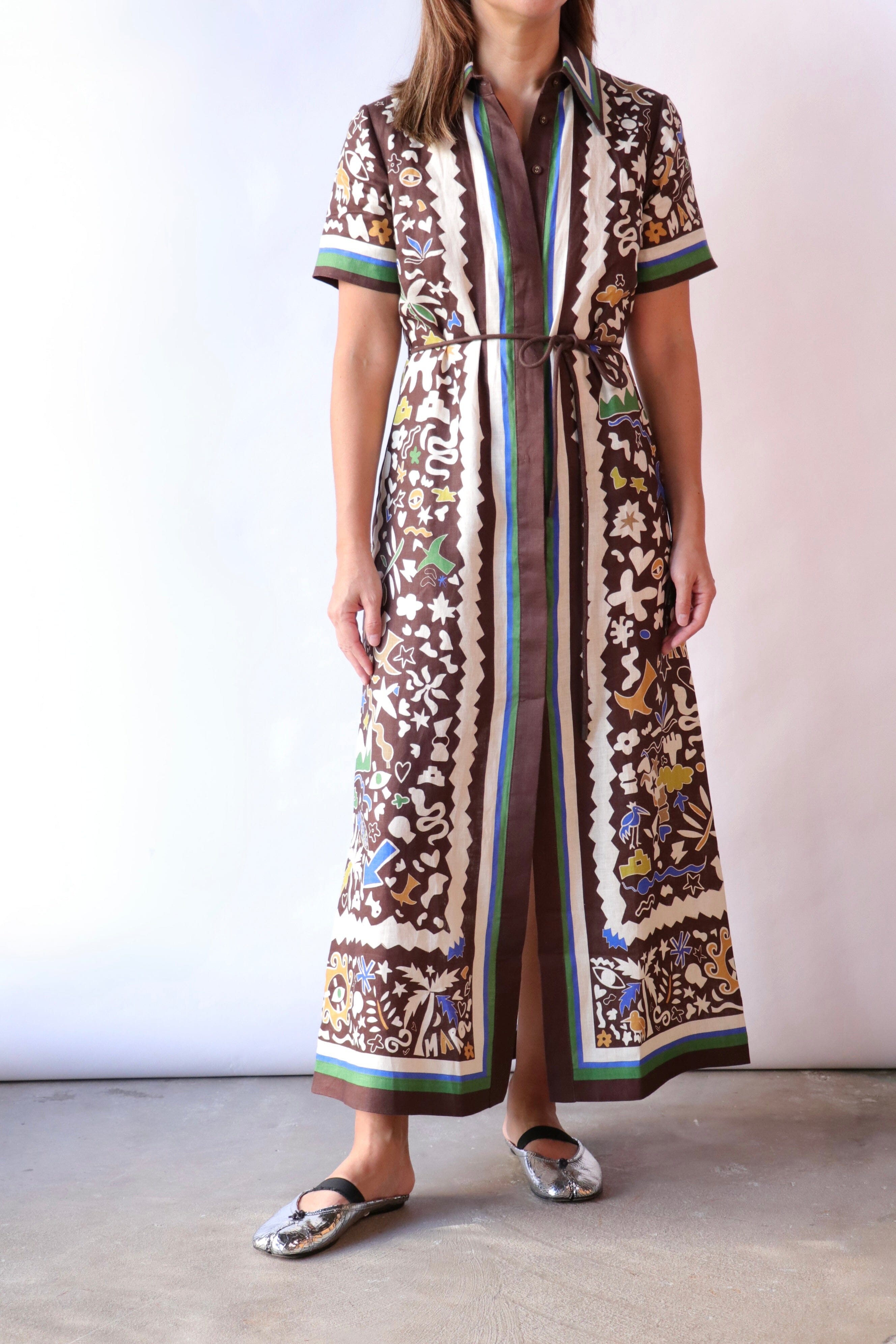 Alémais Maroc Shirtdress in Multi