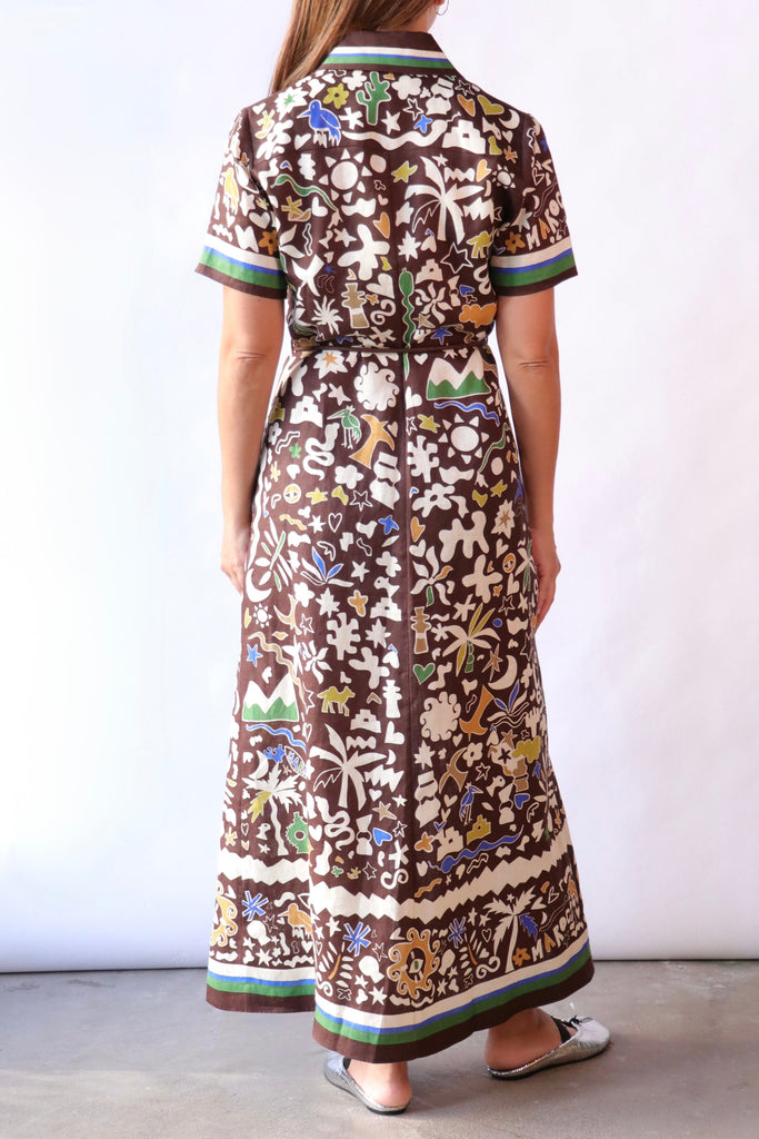 Alémais Maroc Shirtdress in Multi Dresses Alémais 