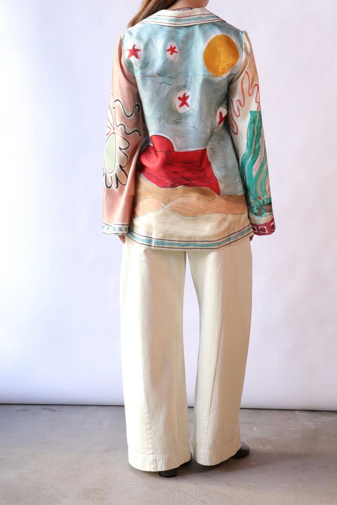 Alémais Michelle Silk Shirt in Multi tops-blouses Alémais 