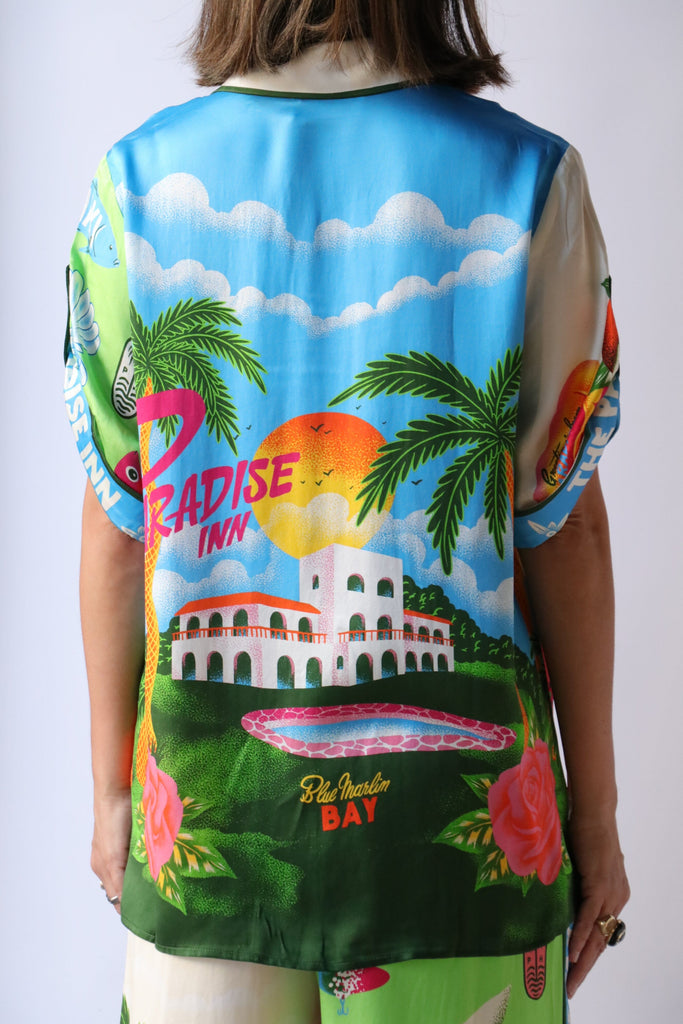 Alémais Paradiso Silk Shirt tops-blouses Alémais 