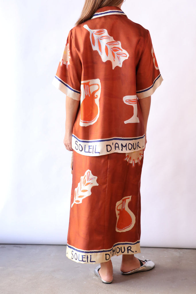 Alémais Soleil D' Amour Silk Shirt tops-blouses Alémais 