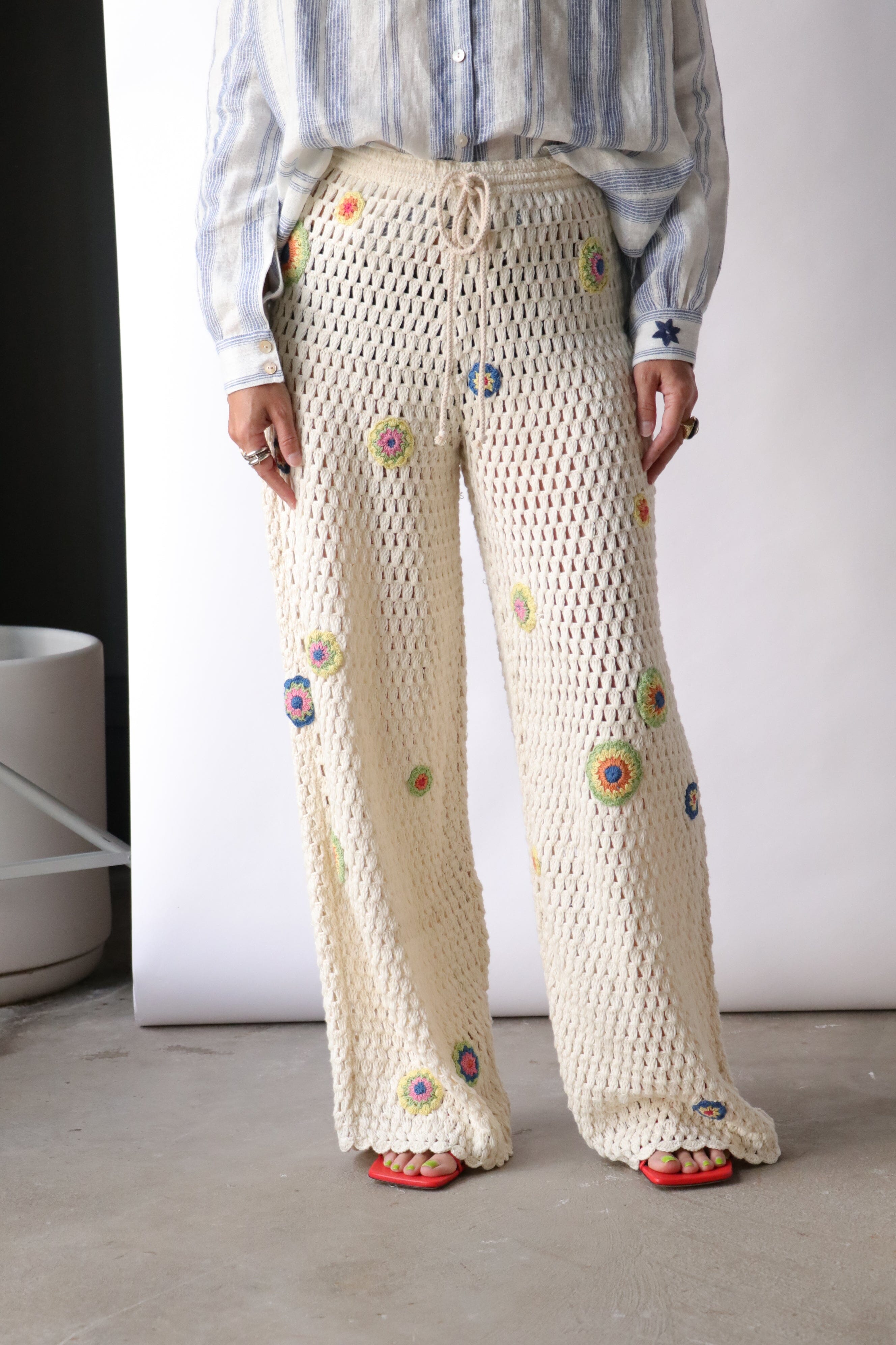 Apolina Molly Trouser Rosepool Jacquard | BIEN BIEN