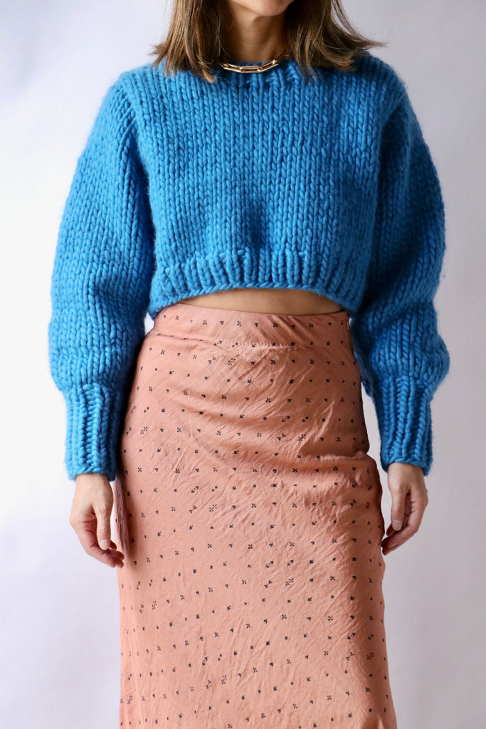 Alix of Bohemia Ella Lapis Knit Sweater in Lapis Knitwear Alix of Bohemia 