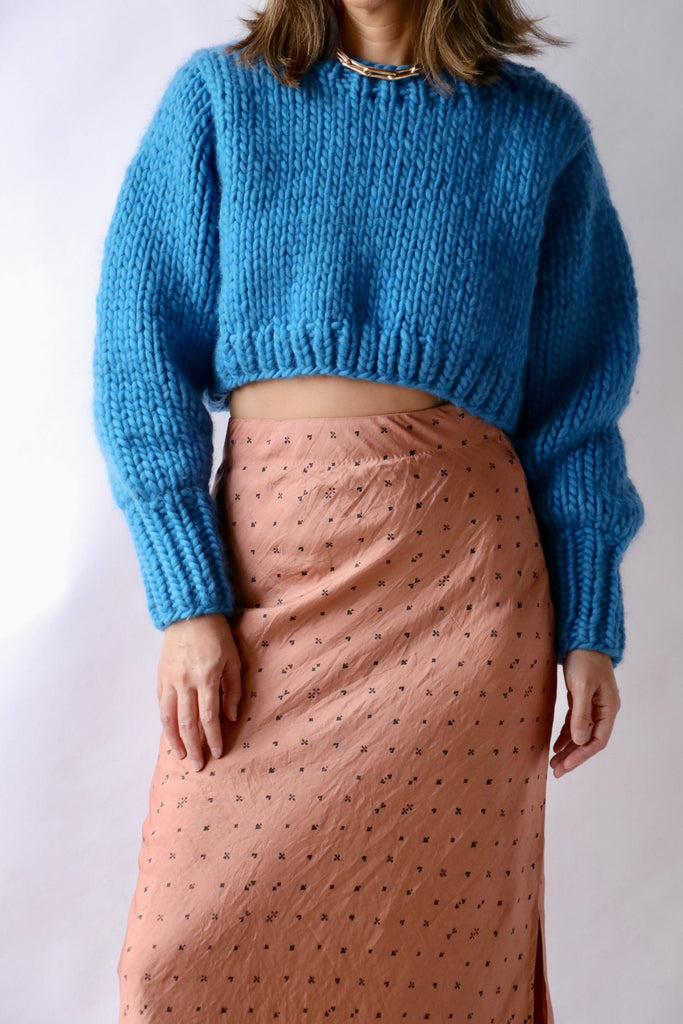 Alix of Bohemia Ella Lapis Knit Sweater in Lapis Knitwear Alix of Bohemia 