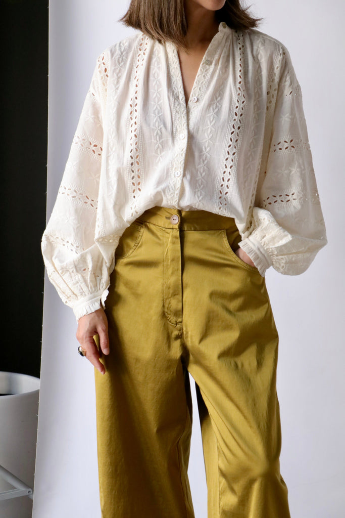 Alix of Bohemia Painter Daisy Chain Blouse tops-blouses Alix of Bohemia 