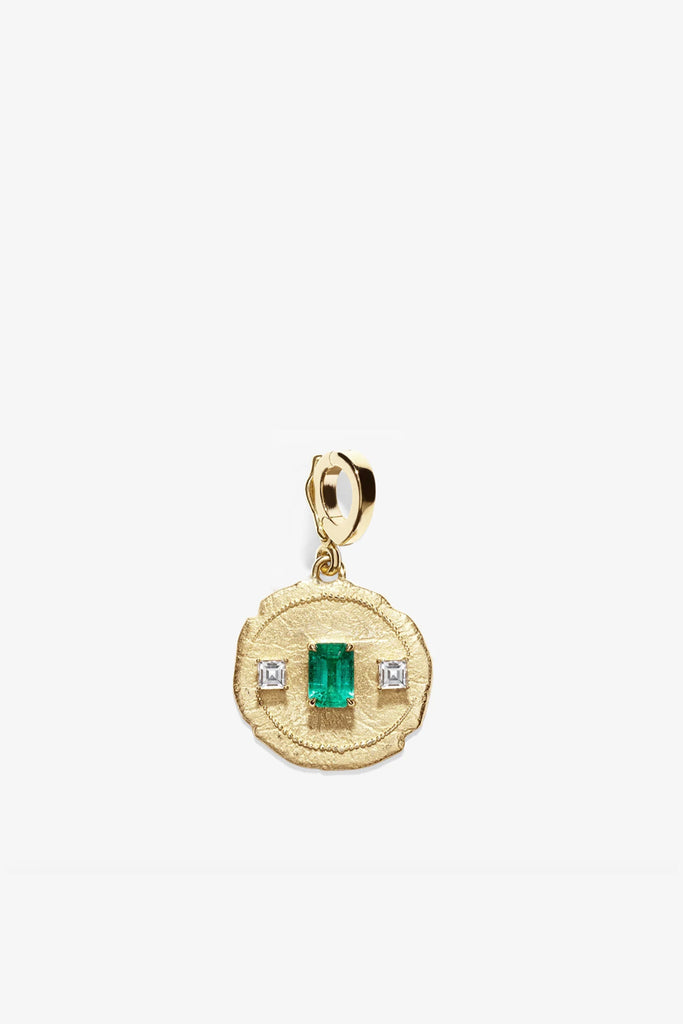 Azlee Trio Small Emerald Coin Jewelry Azlee 