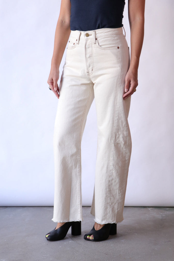 B Sides Slim Lasso in Clair Rinse Bottoms B Sides 