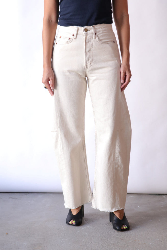B Sides Slim Lasso in Clair Rinse Bottoms B Sides 