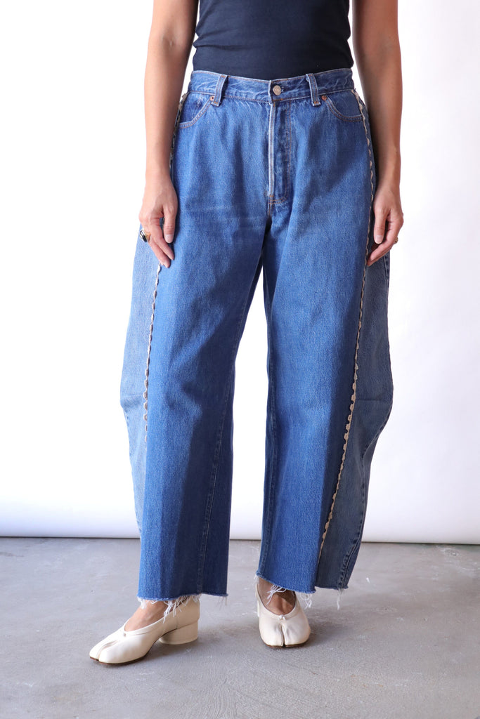 B Sides Vintage Lasso in Vintage Indigo w/ Tatted Lace Bottoms B Sides 