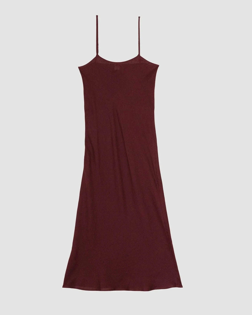 Baserange Dydine Dress in Stome Burgundy Dresses Baserange 