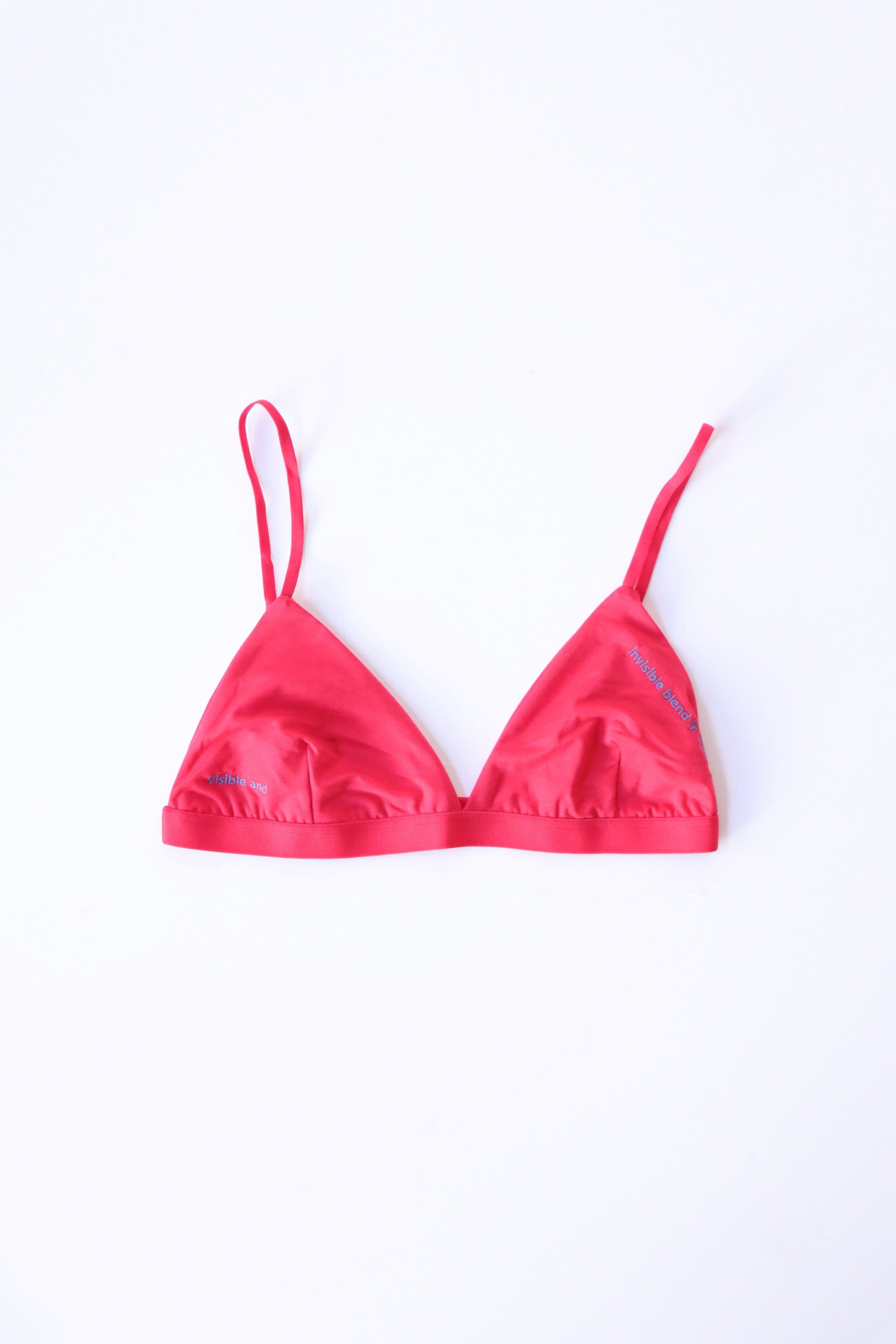 Baserange Mississippi Bra w/ Letter in Dio Red | WE ARE ICONIC