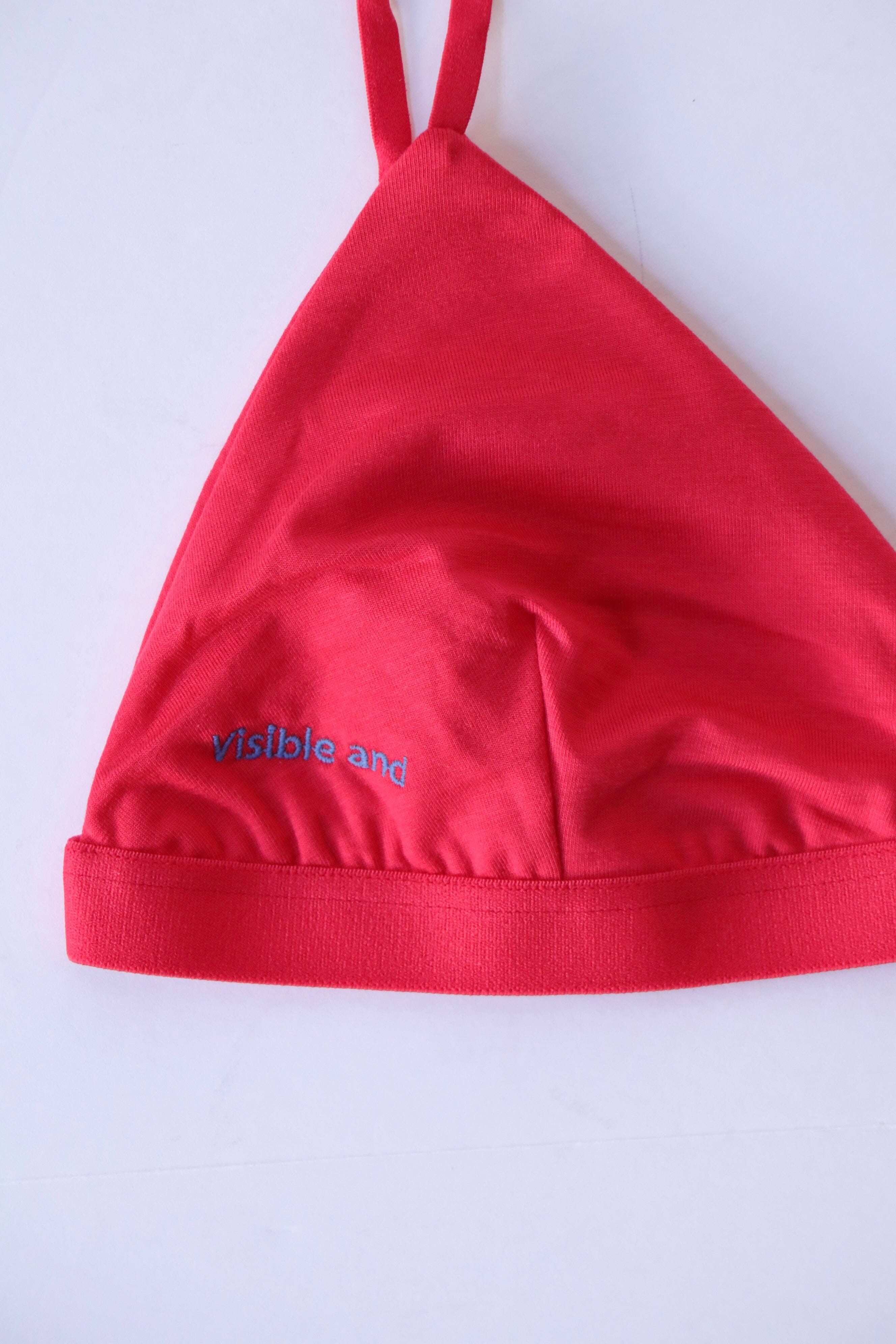 Baserange Mississippi Bra w/ Letter in Dio Red | WE ARE ICONIC