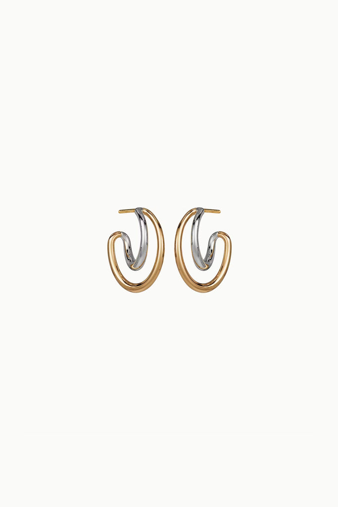 Charlotte Chesnais Bo Mini Initial Hoop Earrings Jewelry Charlotte Chesnais 