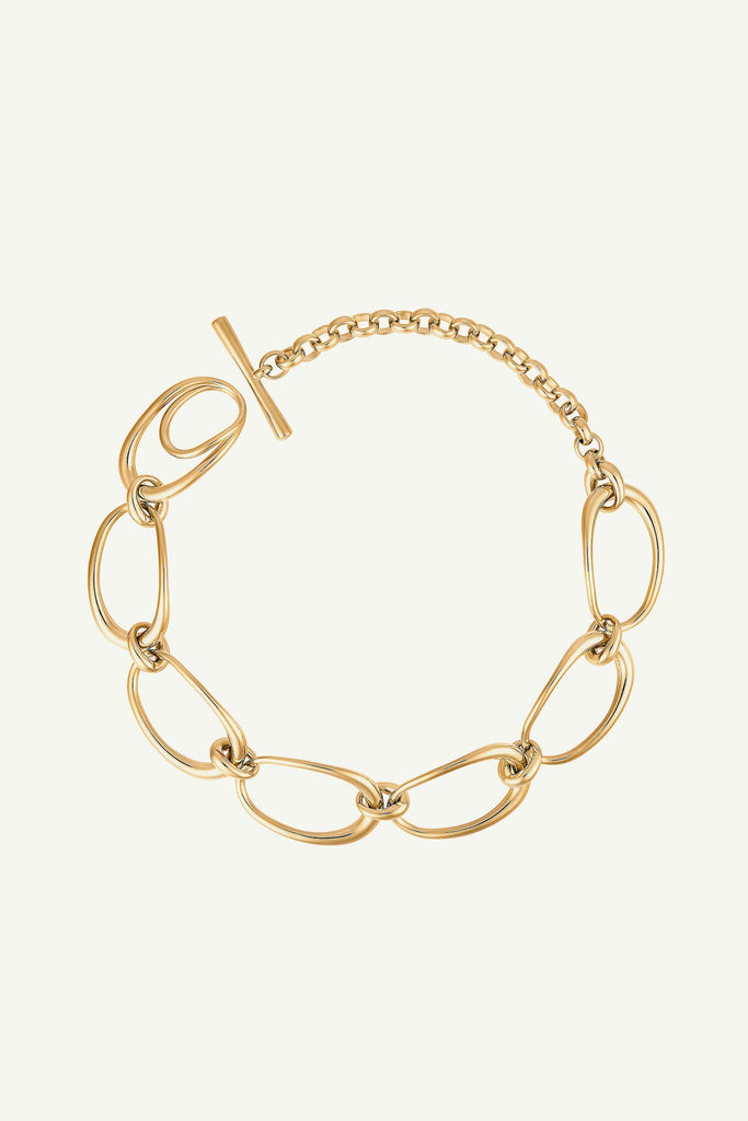 Charlotte Chesnais Turtle Chain Necklace in Vermeil Jewelry Charlotte Chesnais 