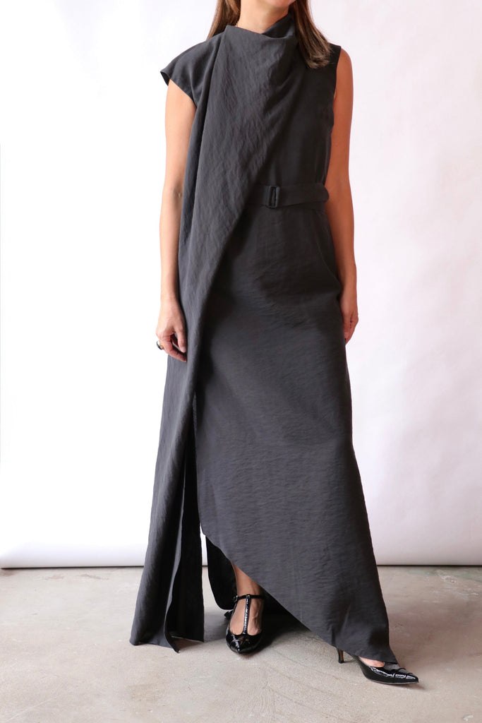 Christian Wijnants Daju Sleeveless Dress in Black Dresses Christian Wijnants 