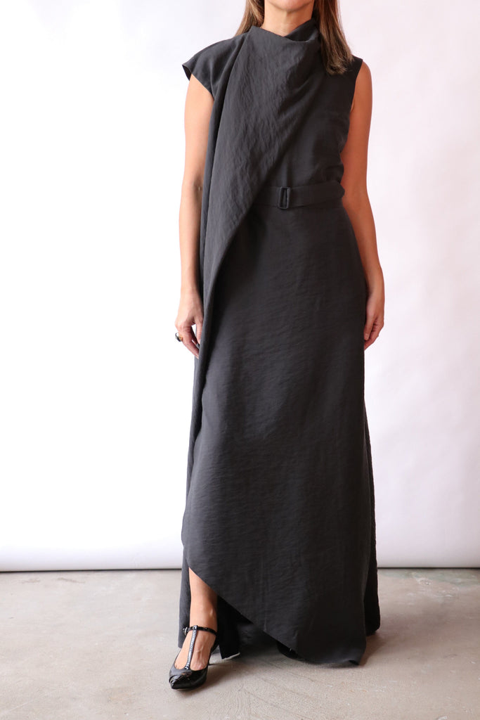 Christian Wijnants Daju Sleeveless Dress in Black Dresses Christian Wijnants 