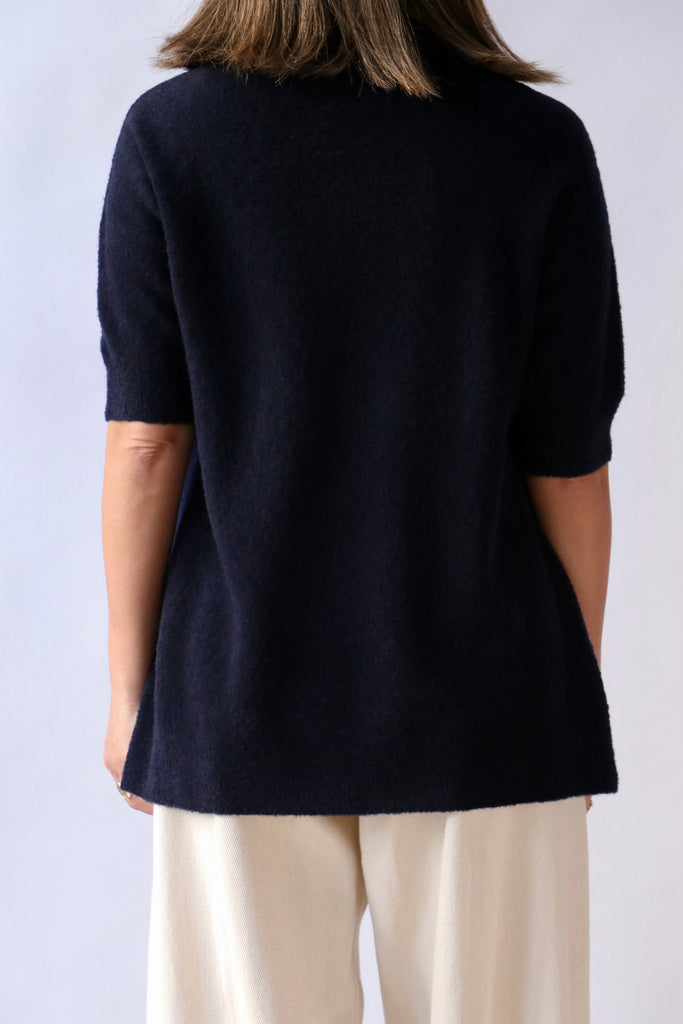 Christian Wijnants Kaluh Sweater in Navy Knitwear Christian Wijnants 