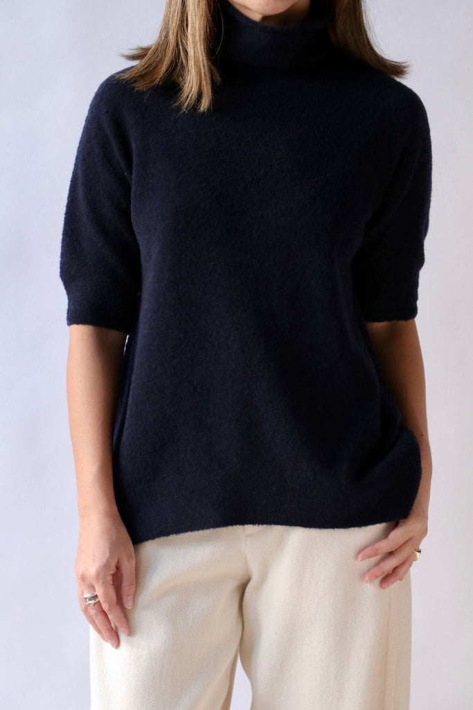 Christian Wijnants Kaluh Sweater in Navy Knitwear Christian Wijnants 