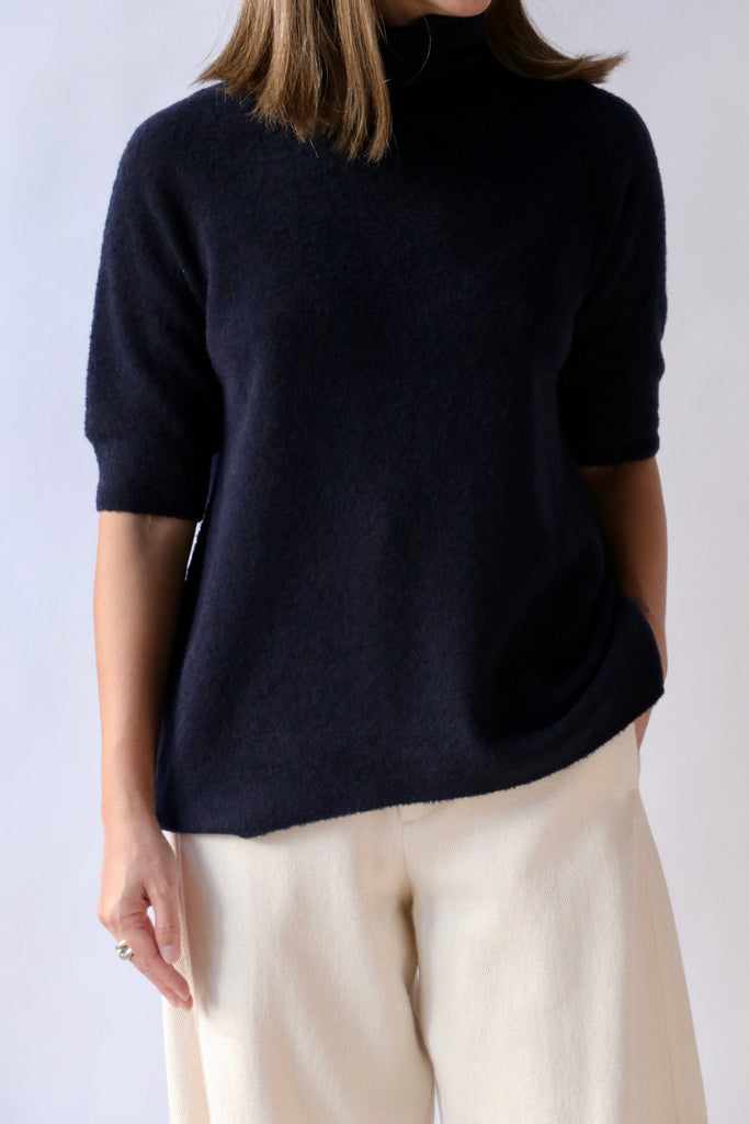 Christian Wijnants Kaluh Sweater in Navy Knitwear Christian Wijnants 