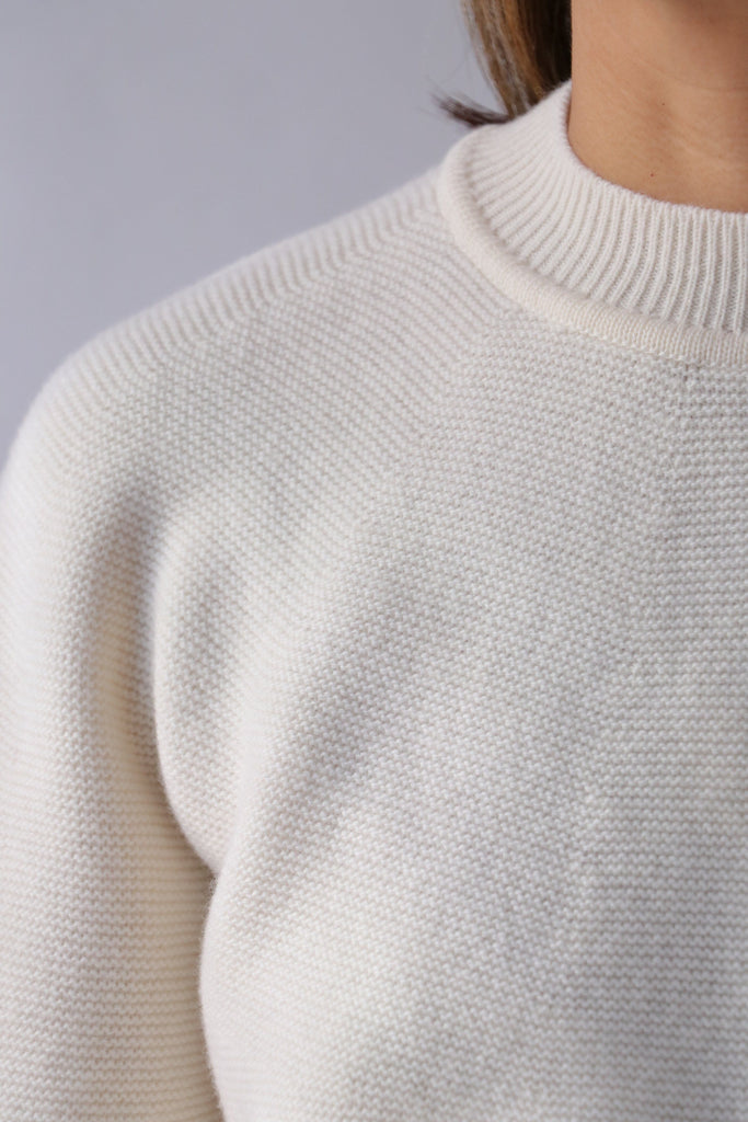 Christian Wijnants Kara Sweater in Off White Knitwear Christian Wijnants 