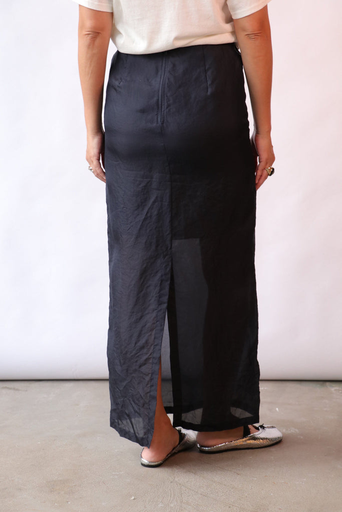Christian Wijnants Susalo Skirt in Navy Bottoms Christian Wijnants 