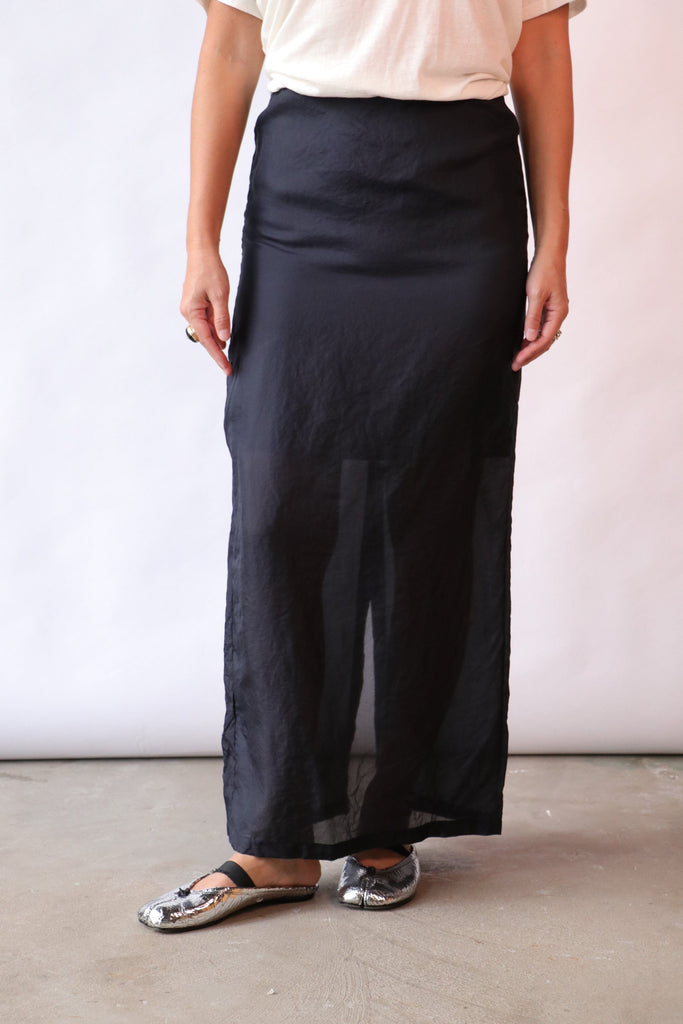 Christian Wijnants Susalo Skirt in Navy Bottoms Christian Wijnants 