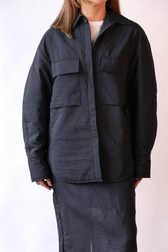Christian Wijnants Toka Top in Navy tops-blouses Christian Wijnants 