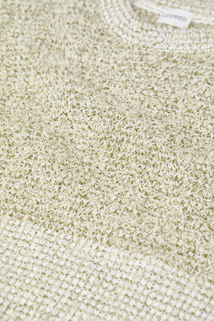 Closed Cotton mix jumper in Pistachio Green Knitwear Closed 