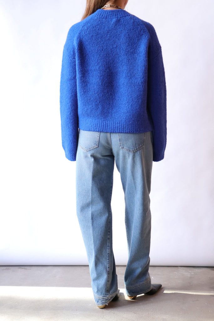 Closed Crew Neck Long Sleeve in Galaxy Blue Knitwear Closed 