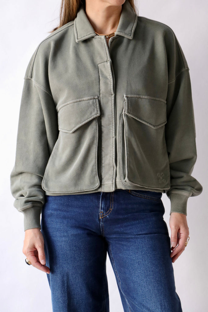 Closed Heritage Jacket in Faded Green Outerwear Closed 