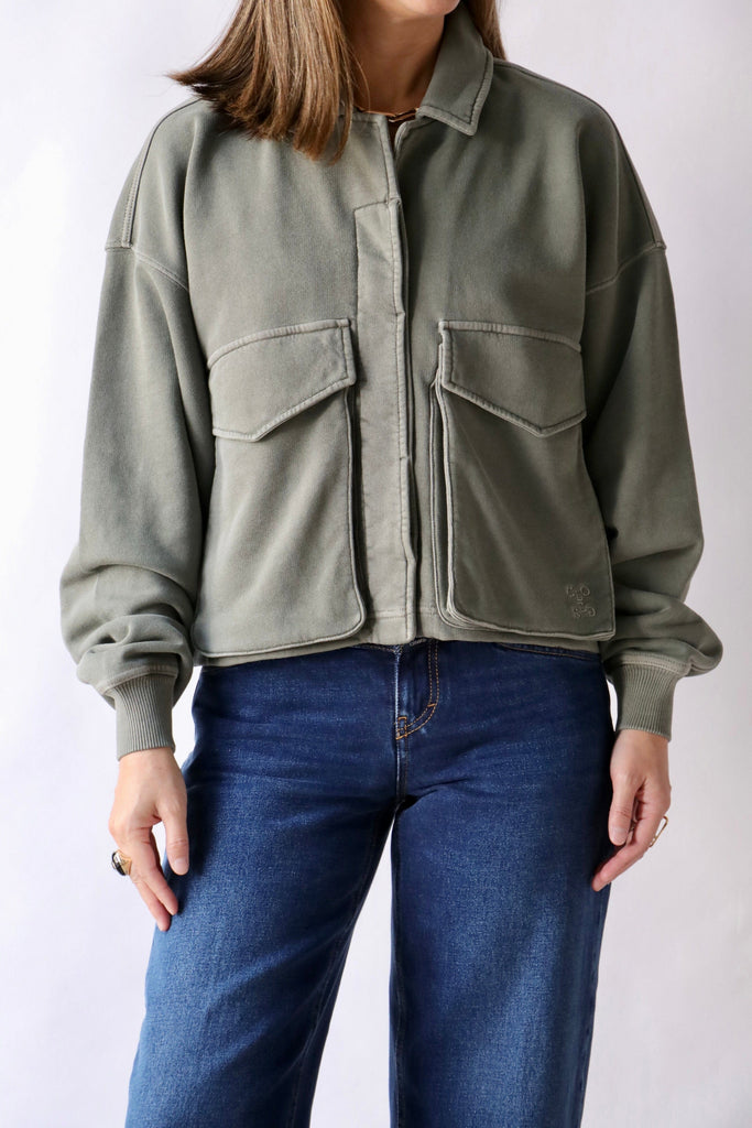 Closed Heritage Jacket in Faded Green Outerwear Closed 